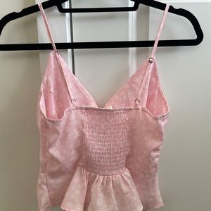 Pacsun Pink Floral Tank Top
